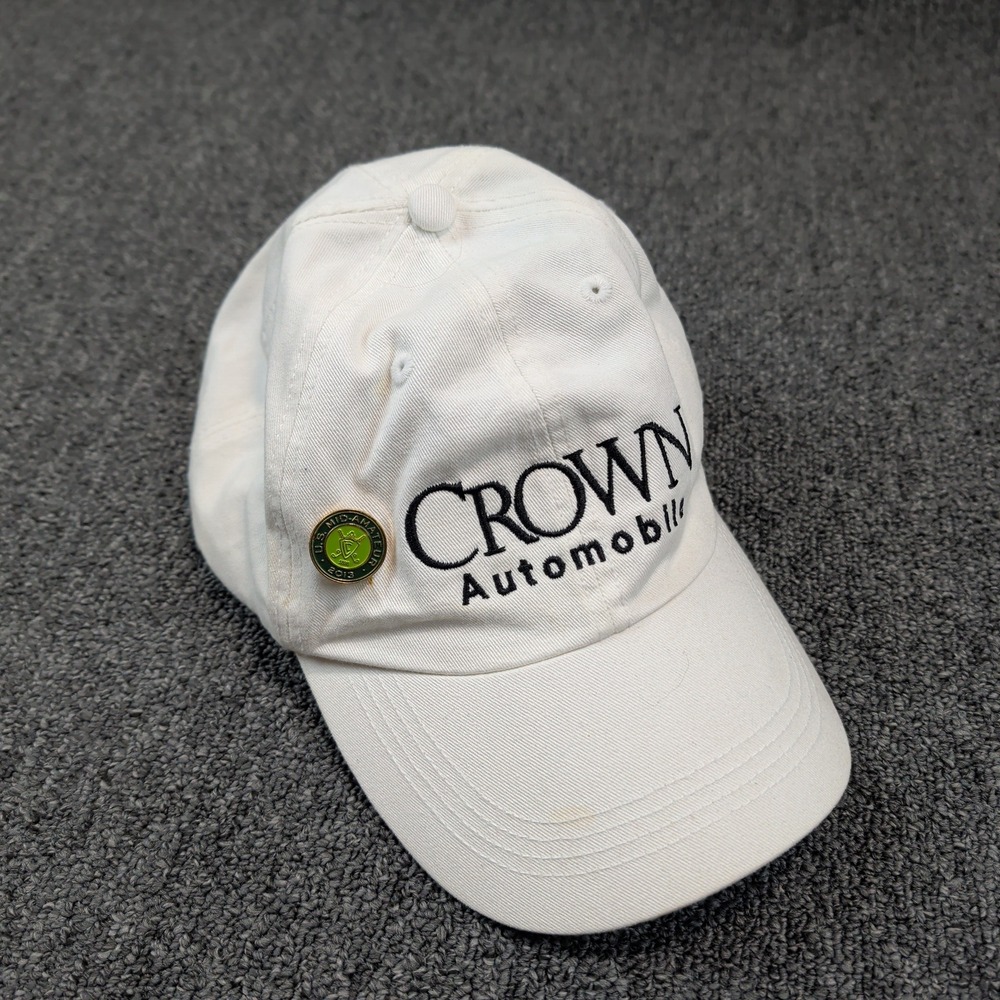 Alternative Apparel Mercedes Crown Automobile Hat OS White Cotton Golf Dad Cap